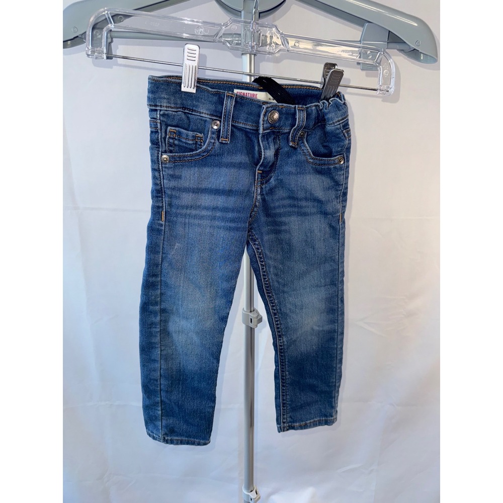 Signature by Levi Strauss Slim Fit Jeans Medium Wash Blue Denim Size 4 Regular